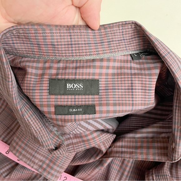 Hugo Boss Slim Fit Robbie Button Down Shirt Men’s Size Large - Picture 4 of 7